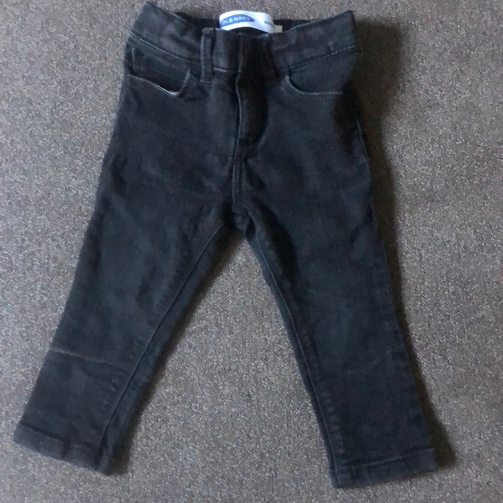 Little Girls Black Skinny Jeans